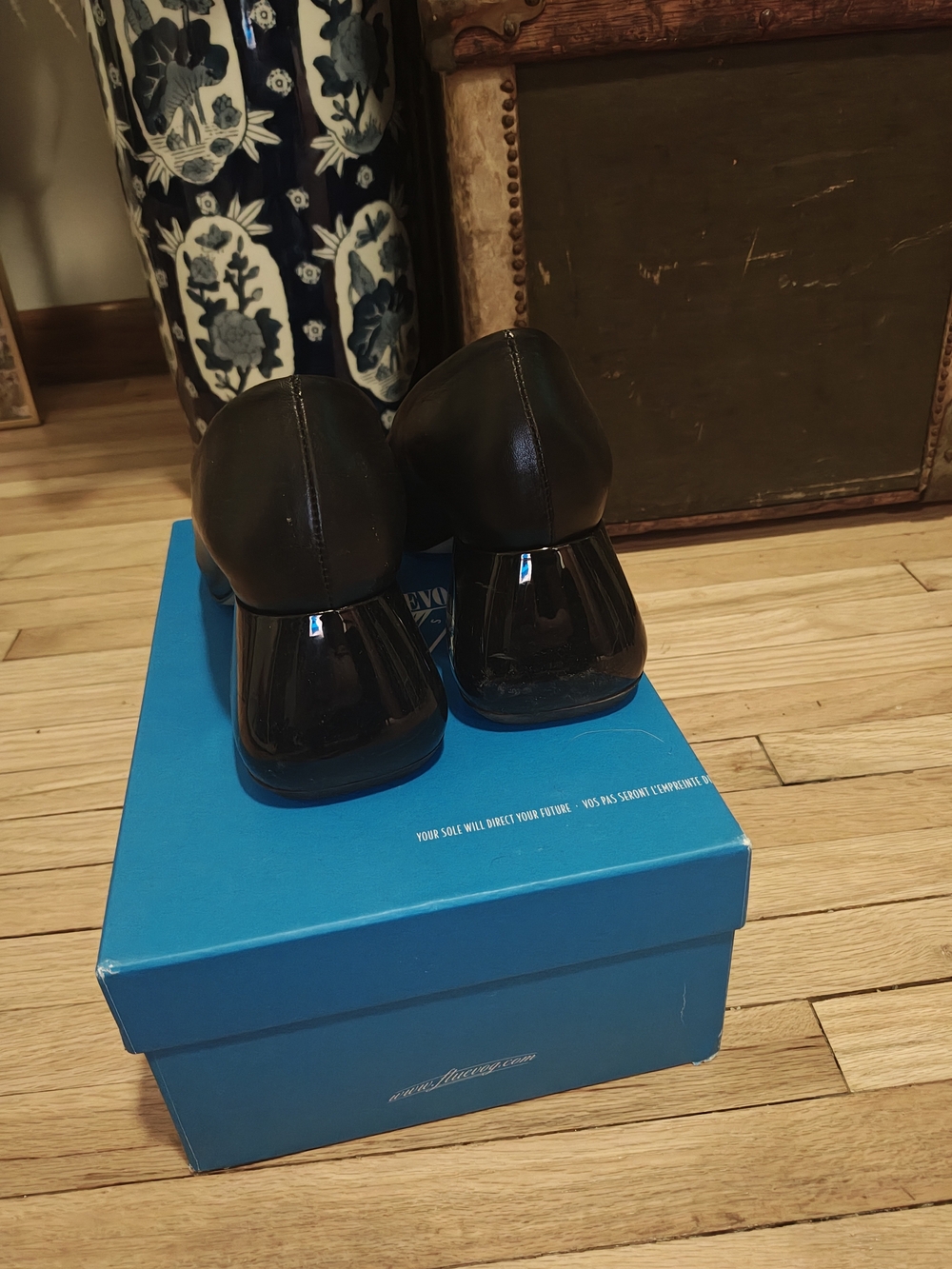 John Fluevog Square-Toe Pumps - Picture 3 of 7